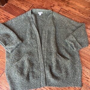 if it were me Olive Cardigan Sweater